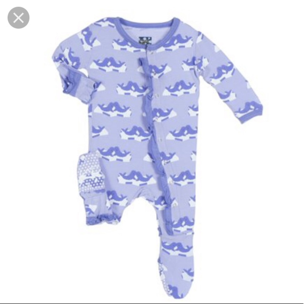 Kickee Pants pajamas- size 0-3 months